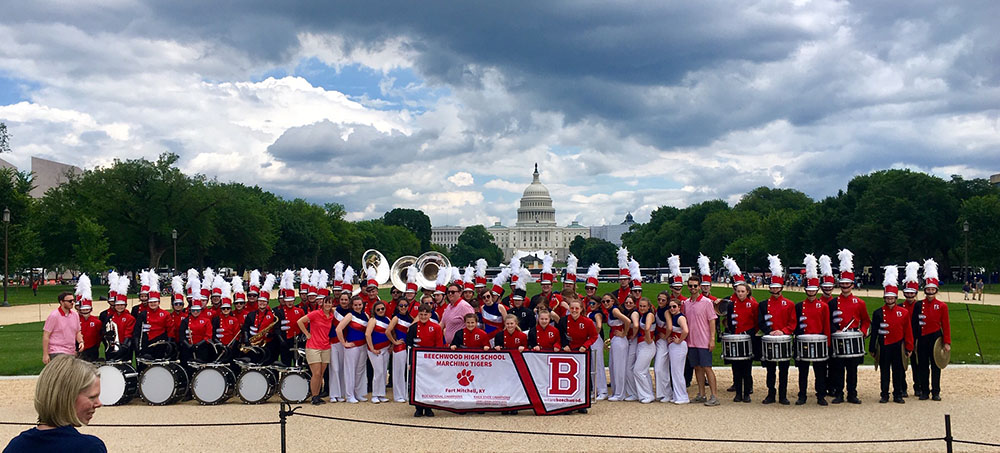 Beechwood High School Band Marches in DC