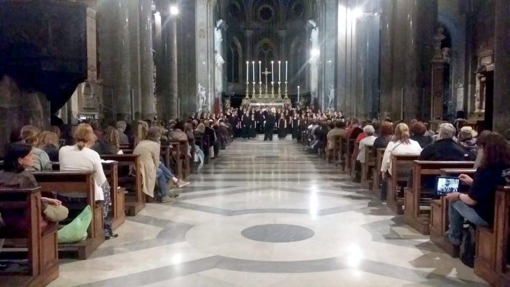 Kelly Walsh Choir at the Basilica di Santa Maria sopra Minerva