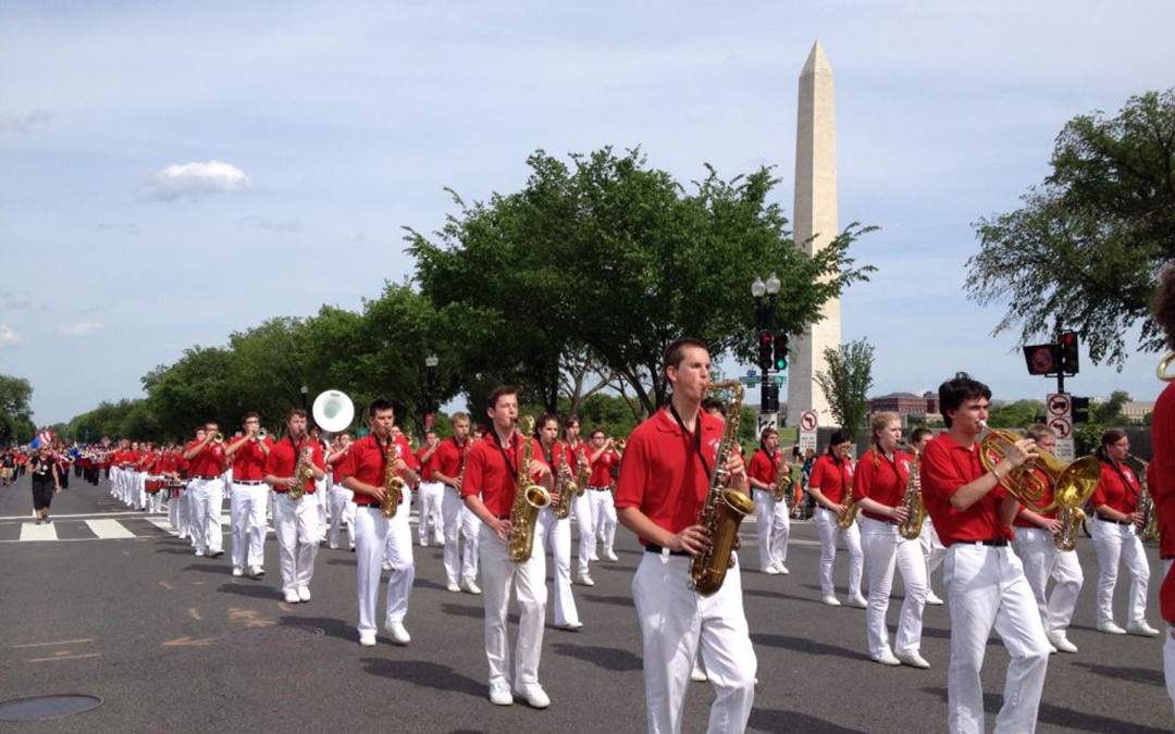 Peters Township High School Marching Band at the 2014 National Memorial Day Parade