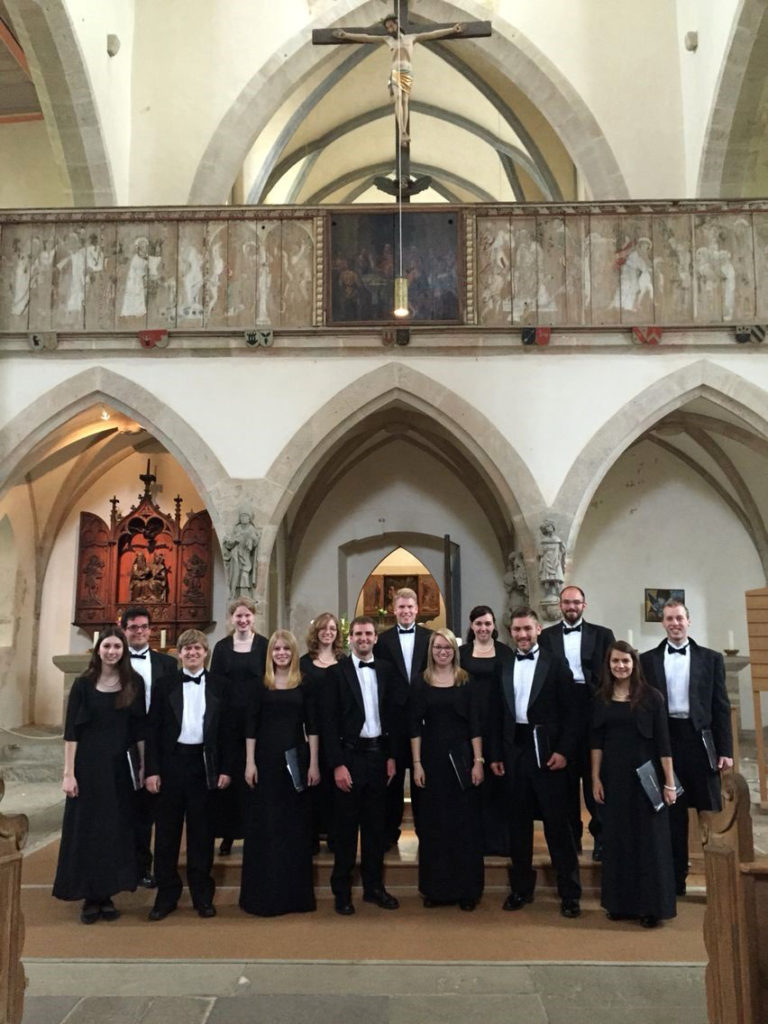Shippensburg University Madrigal Singers at the Franziskanerkirche in Rothenburg