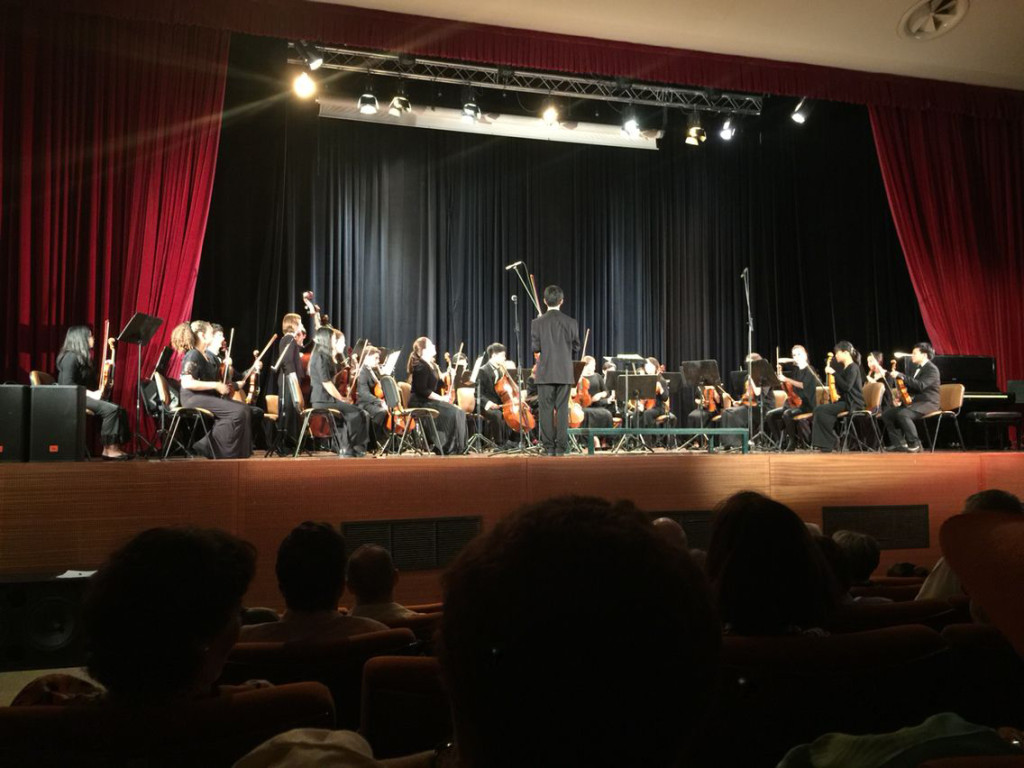 South Coast Youth Orchestra performing in Greece