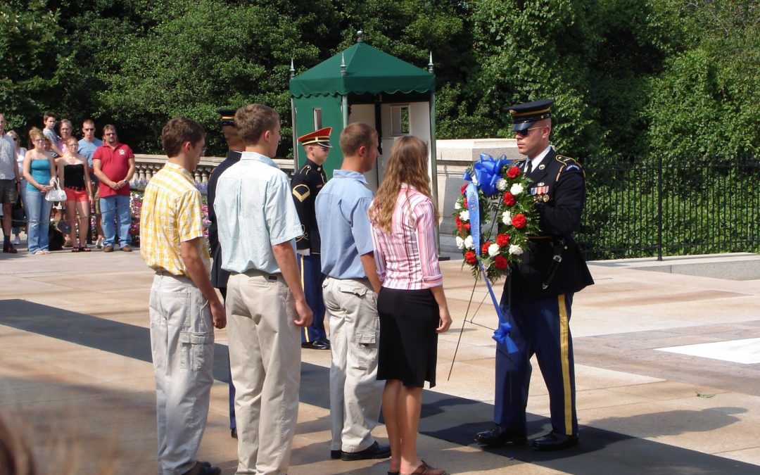 Powell County High School Band Participate in a Wreath Laying Ceremony in Arlington National Cemetery