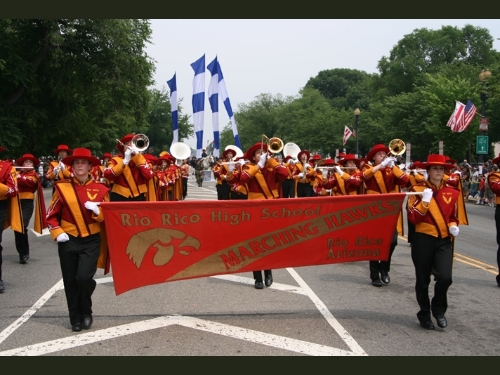 Rio Rico High School March in the National Memorial Day Parade