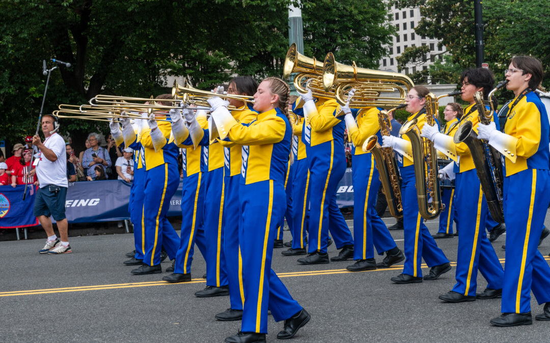 The Aberdeen Central High School Golden Eagles Marching Band on the National Stage