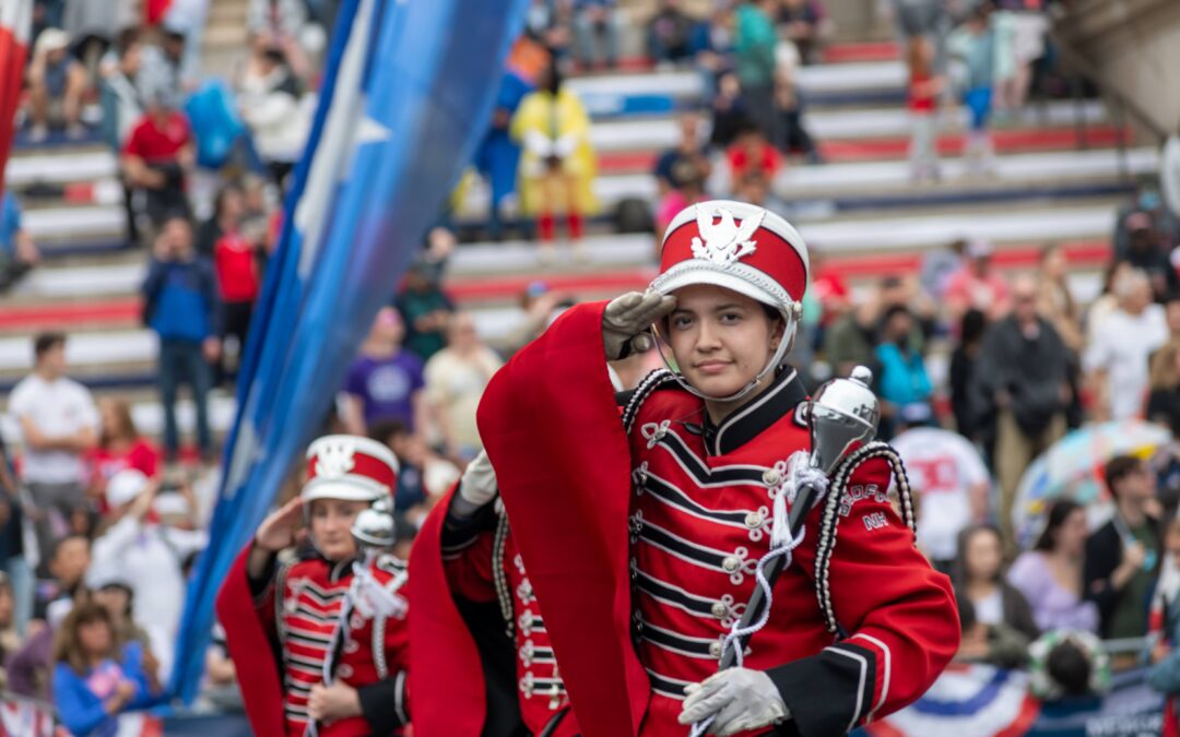 Bedford High School Bands joins the Memorial Day Parade