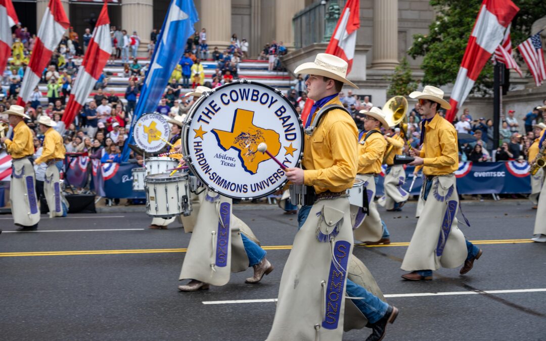 Hardin-Simmons University Bands marches on Memorial Day