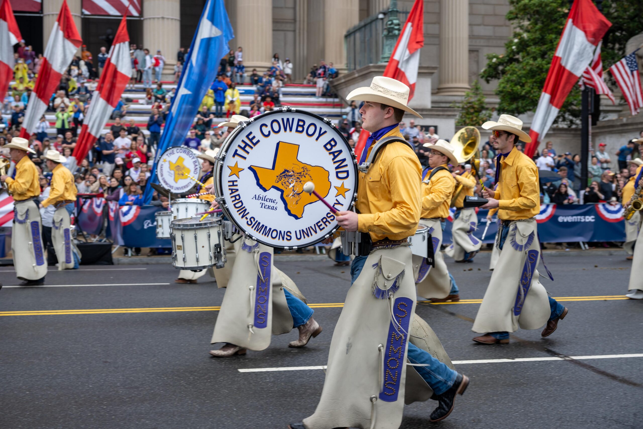 Hardin-Simmons University Bands marches on Memorial Day