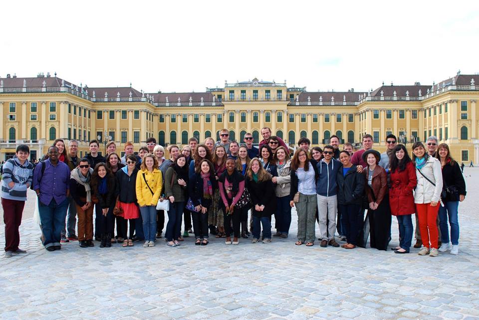 Florida State University Singers at Schonbrunn Palace in Vienna