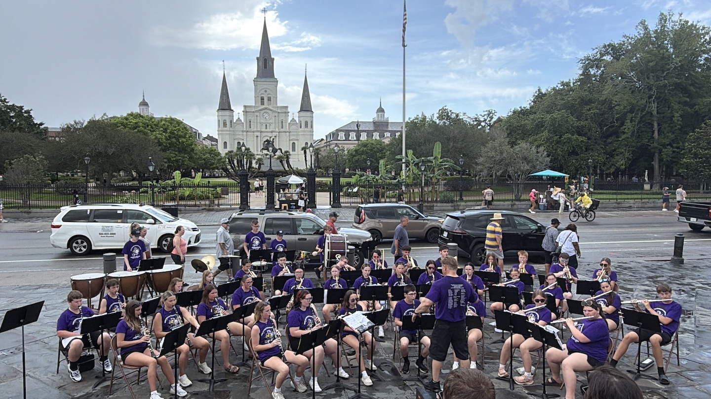 Gardner-South Wilmington High School Band tours New Orleans