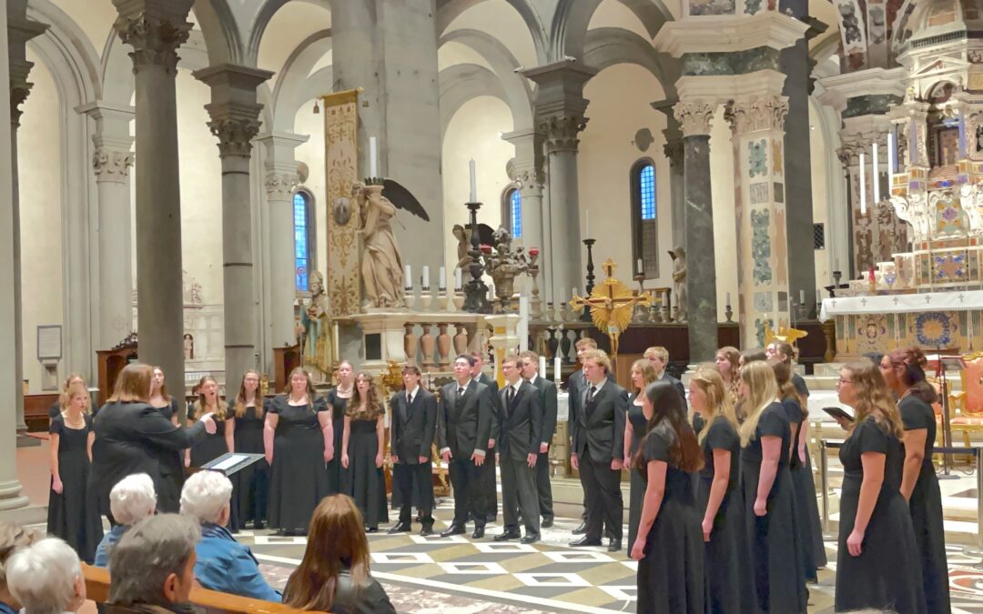 Kelly Walsh Trojan A Cappella Choir tours Italy