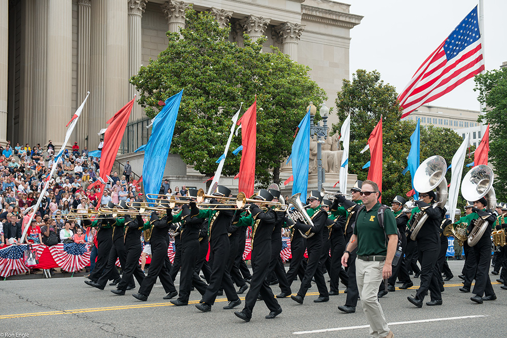 Kennedy High School Band Marches in Washington, DC