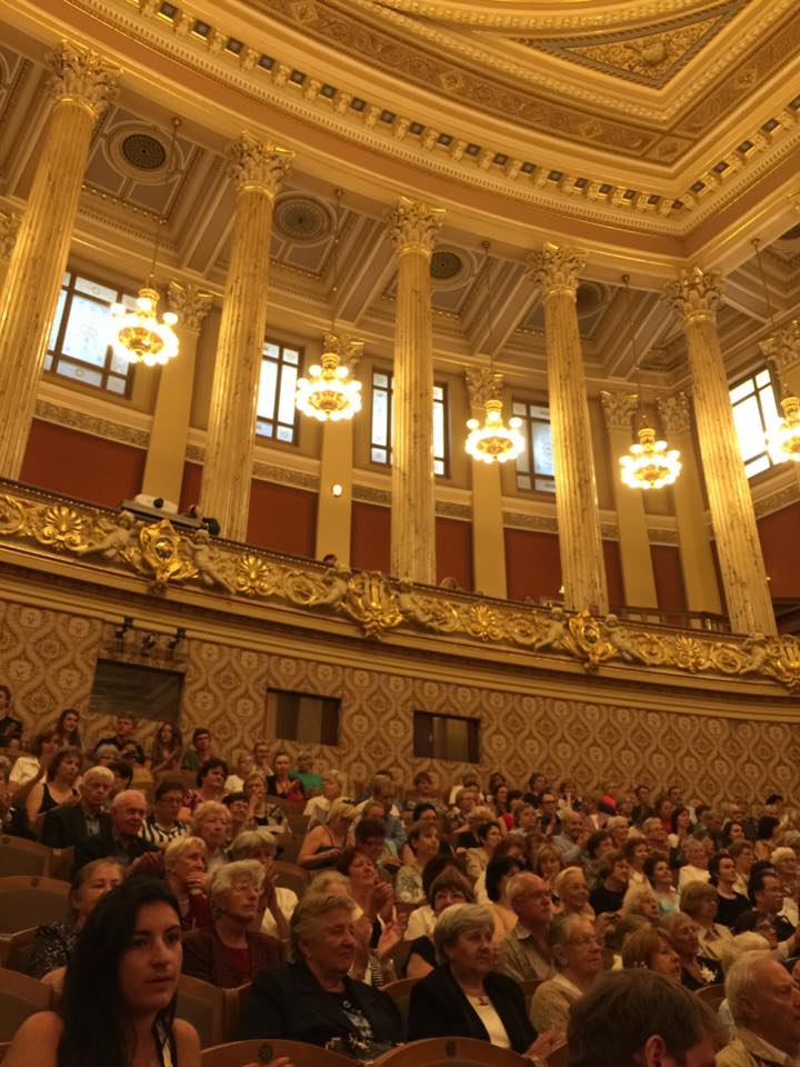 Los Angeles Youth Orchestra Audience at the Rudolfinum's Dvořák Hall in Prague