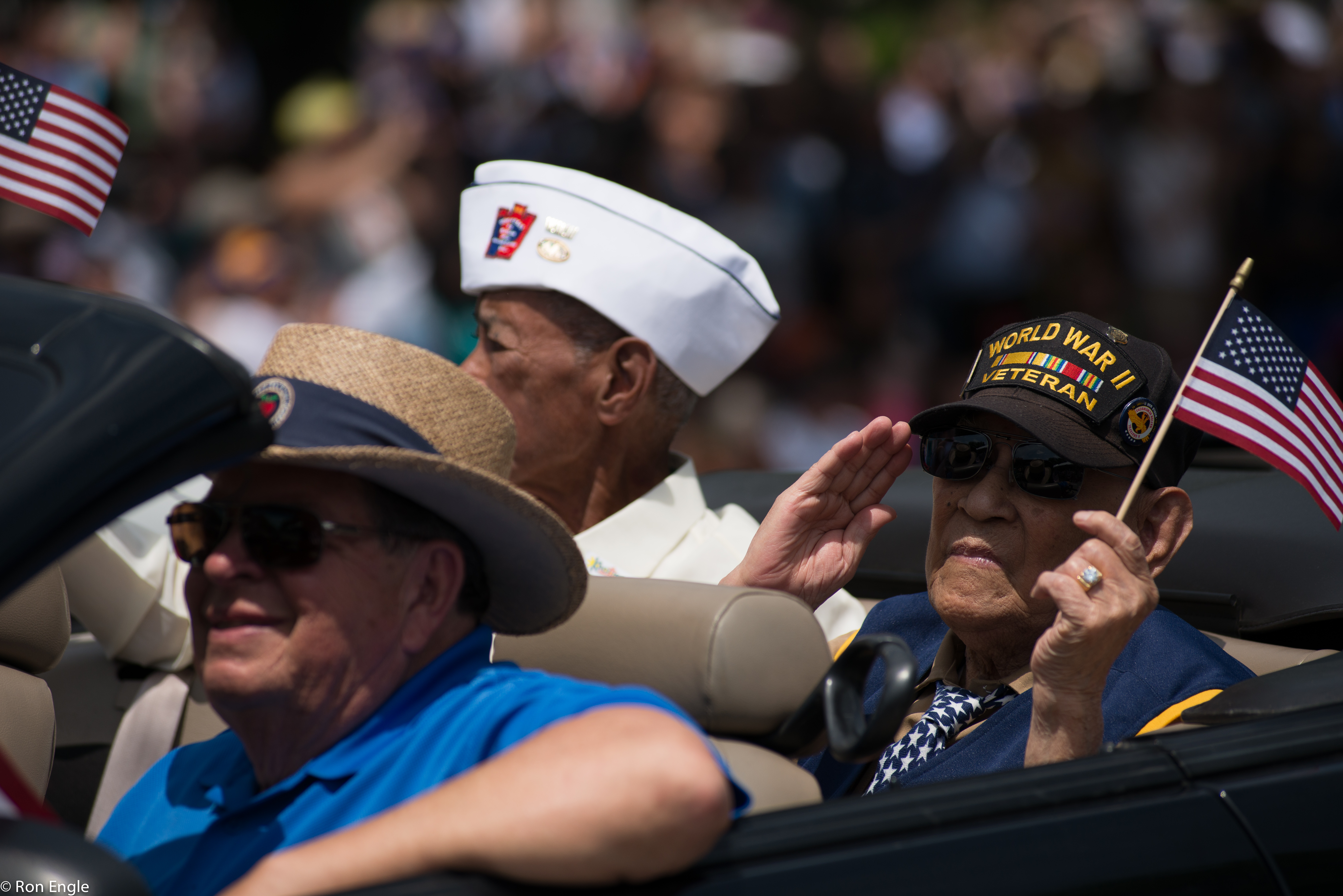 Military Veteran in the National Memorial Day Parade