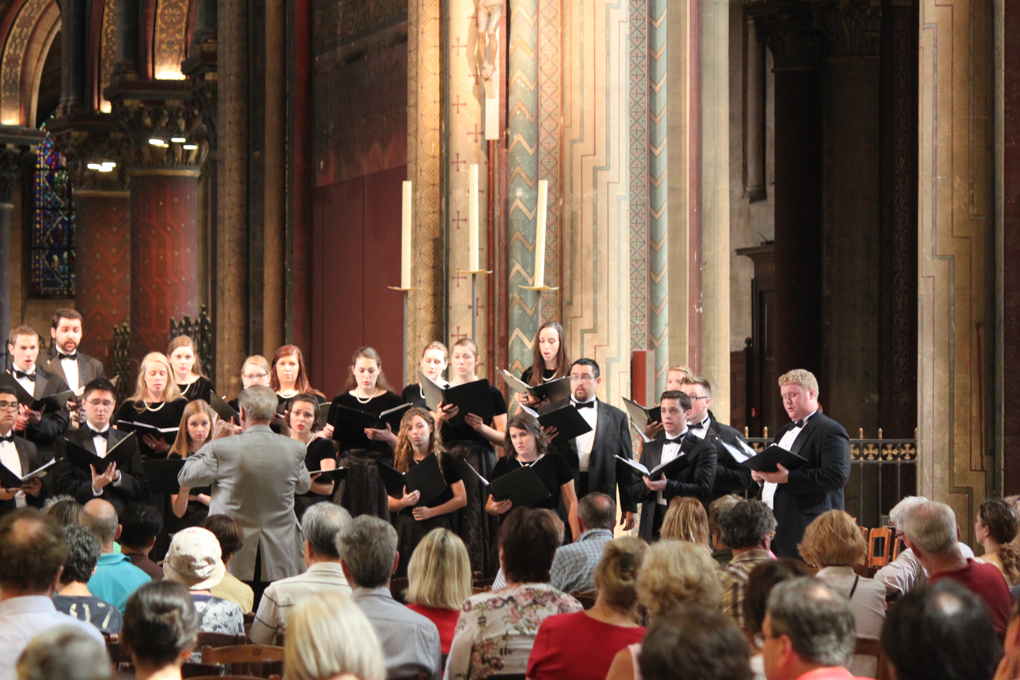 Oklahoma Oklahoma State University Concert Chorale performance at St-Germain-des-Prés in Paris, France (2013)
