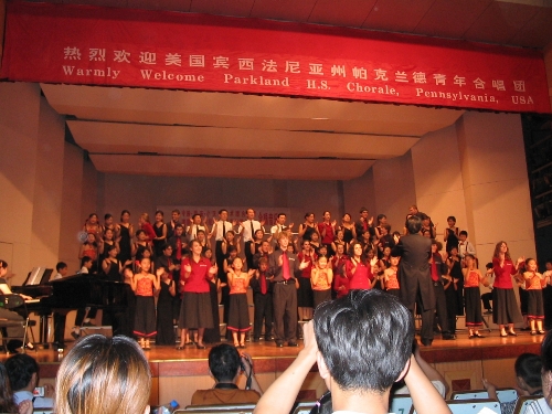 Parkland High School Choir in China (1)