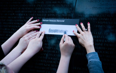 Appleton East High School Honor Veterans at the Vietnam War Memorial