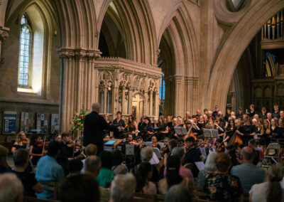 Choir and Orchestra Performance in Wells Cathedral