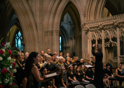 Choir performance in Wells Cathedral