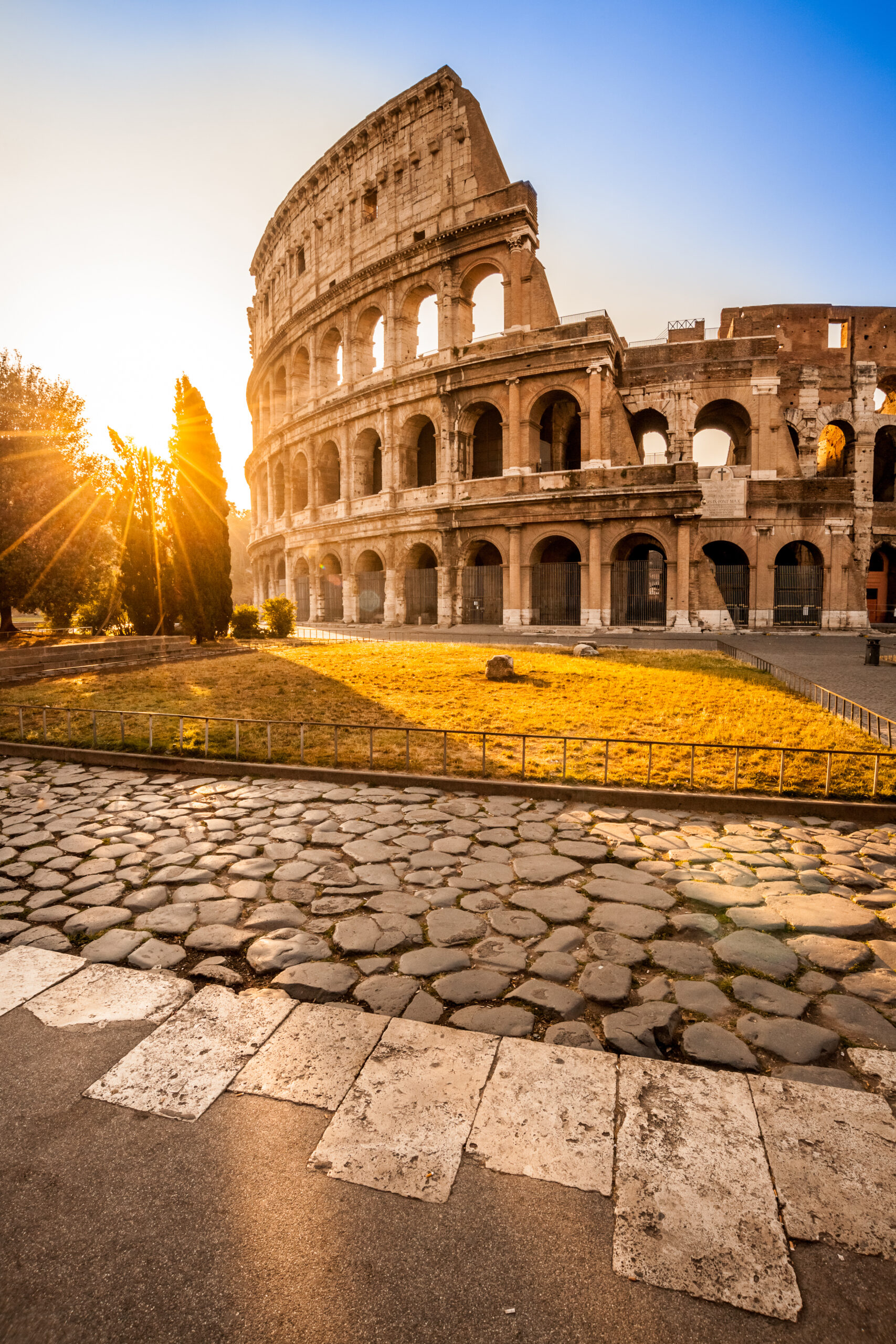 Colosseum at sunrise, Rome, Italy